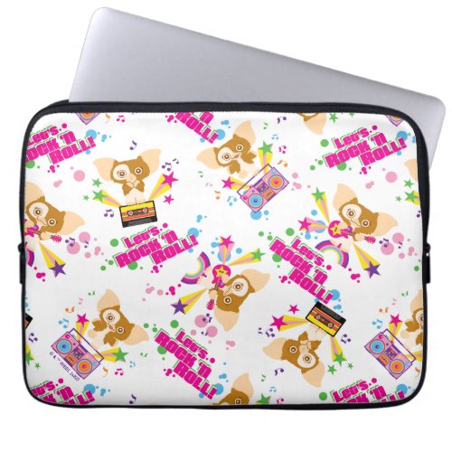 Gizmo  Lets Rock n Roll Pattern Laptop Sleeve