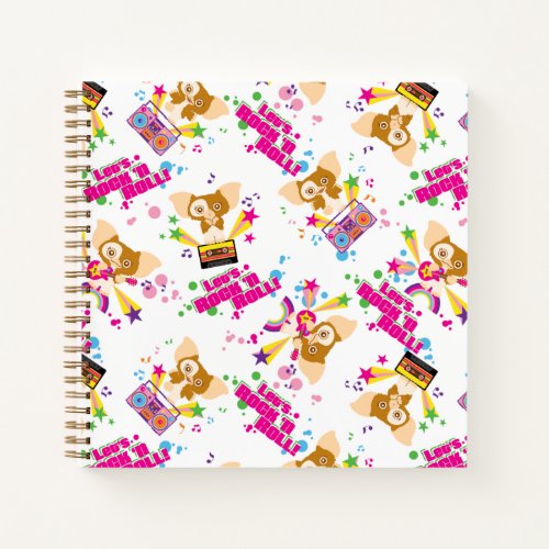 Gizmo  Lets Rock n Roll Pattern Notebook