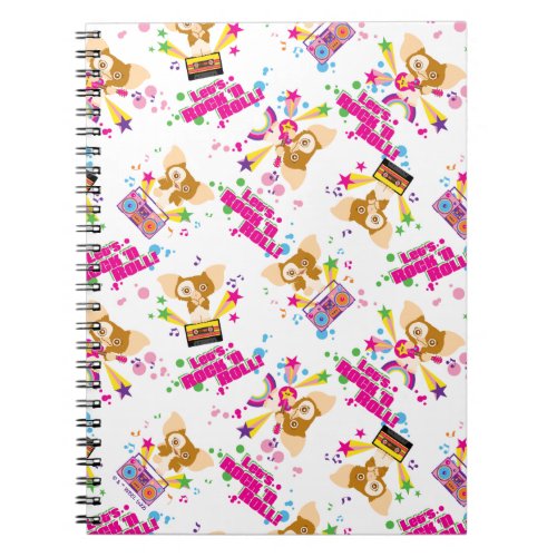 Gizmo  Lets Rock n Roll Pattern Notebook