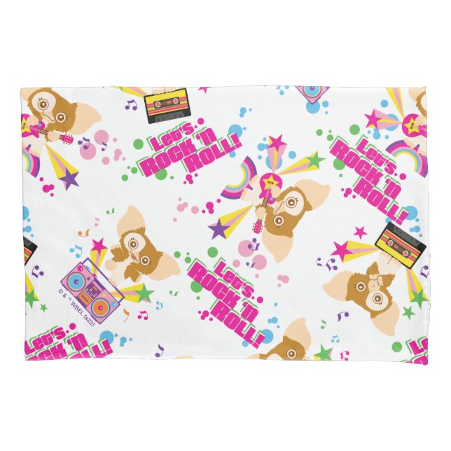 Gizmo | Let's Rock 'n Roll Pattern Pillow Case (Front)