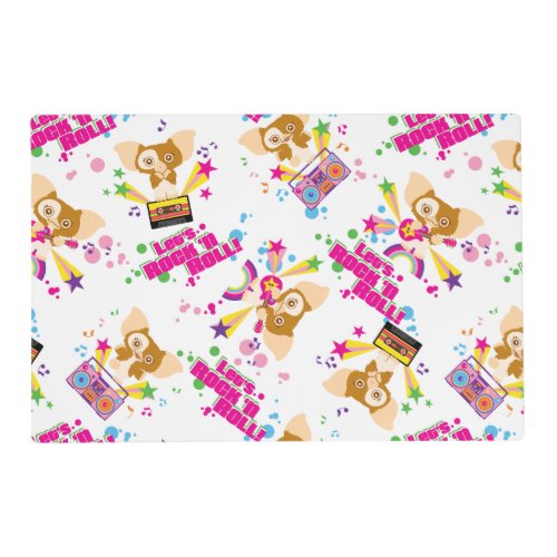 Gizmo  Lets Rock n Roll Pattern Placemat