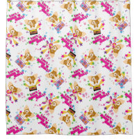 Gizmo | Let's Rock 'n Roll Pattern Shower Curtain | Zazzle