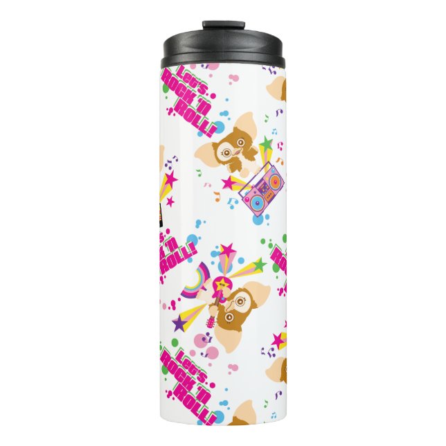 Gizmo | Let's Rock 'n Roll Pattern Thermal Tumbler (Front)