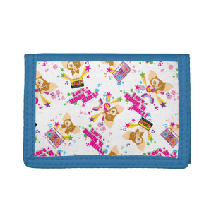 Gizmo Let's Rock 'n Roll Pattern Tri-fold Wallet