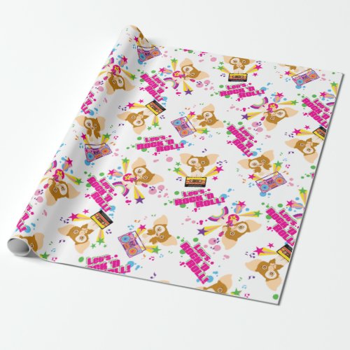 Gizmo  Lets Rock n Roll Pattern Wrapping Paper