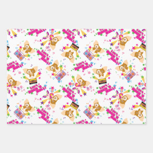 Gizmo   Let's Rock 'n Roll Pattern Wrapping Paper Sheets