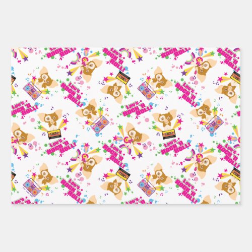 Gizmo  Lets Rock n Roll Pattern Wrapping Paper Sheets