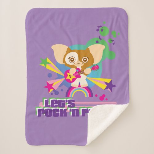 Gizmo  Lets Rock n Roll Sherpa Blanket