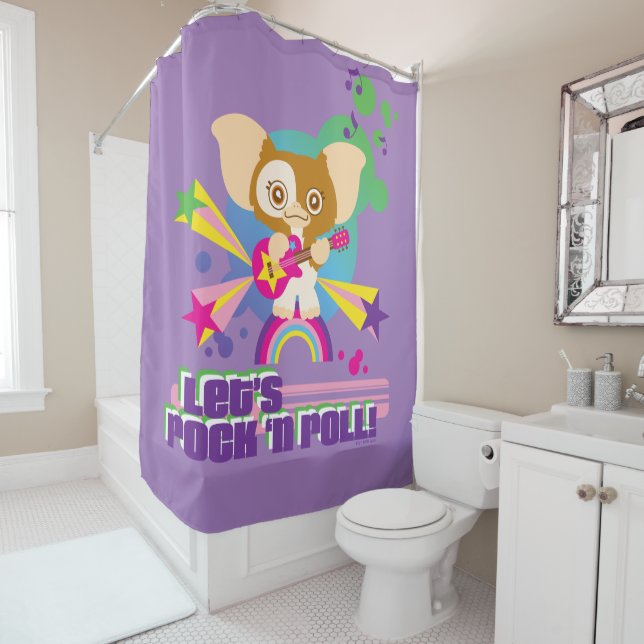 Gizmo | Let's Rock 'n Roll Shower Curtain (In Situ)