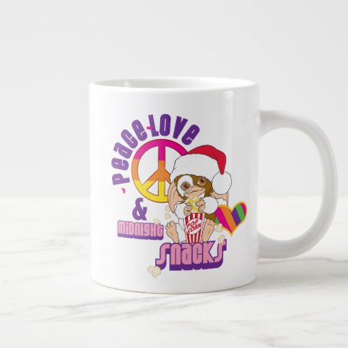 Gizmo  Peace Love  Midnight Snacks Giant Coffee Mug