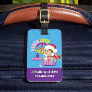 Gizmo Peace Love & Midnight Snacks Luggage Tag
