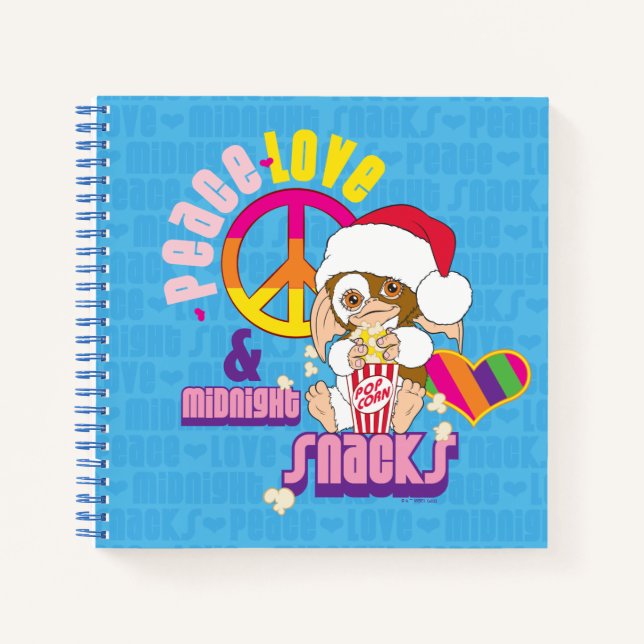 Gizmo | Peace Love & Midnight Snacks Notebook (Front)