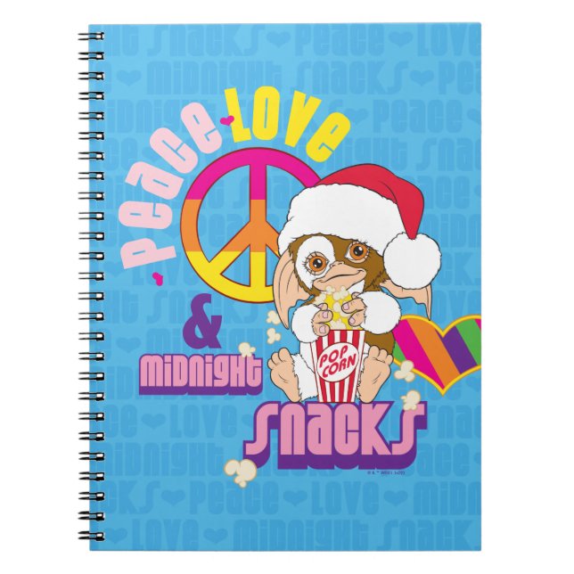 Gizmo | Peace Love & Midnight Snacks Notebook (Front)