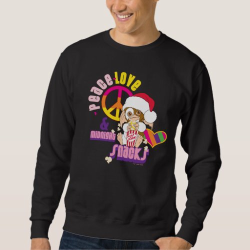 Gizmo  Peace Love  Midnight Snacks Sweatshirt