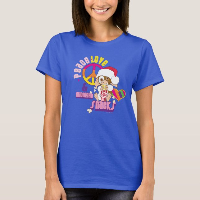 Gizmo | Peace Love & Midnight Snacks T-Shirt (Front)