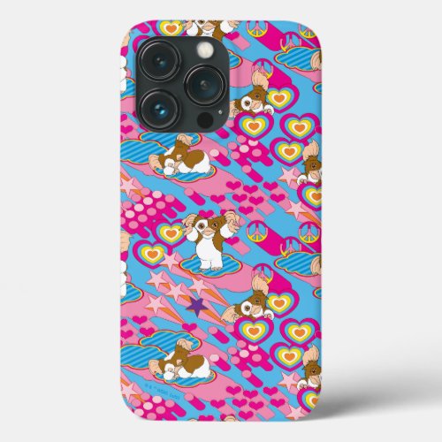 Gizmo  Pink Peace  Love Pattern iPhone 13 Pro Case