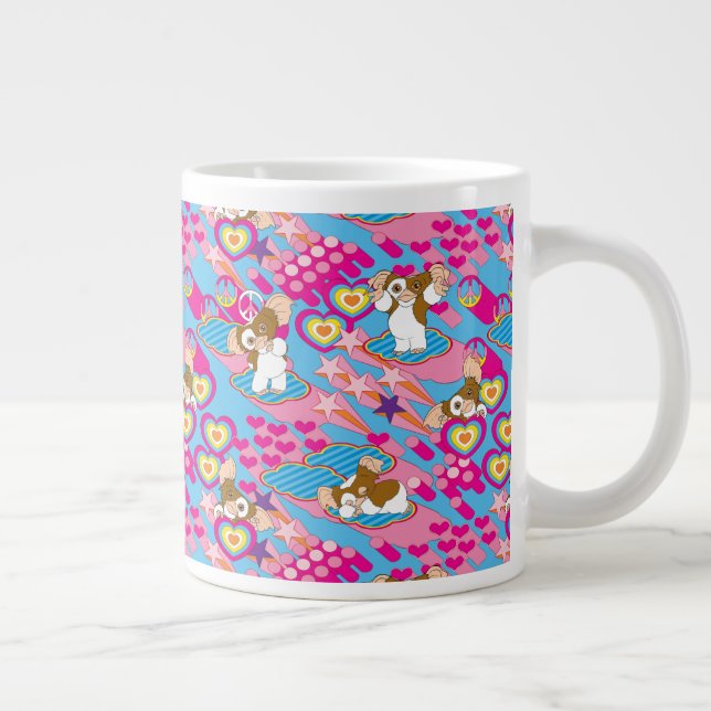Gizmo | Pink Peace & Love Pattern Giant Coffee Mug (Right)