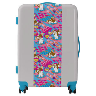 Gizmo Pink Peace & Love Pattern Luggage