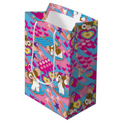 Gizmo  Pink Peace  Love Pattern Medium Gift Bag