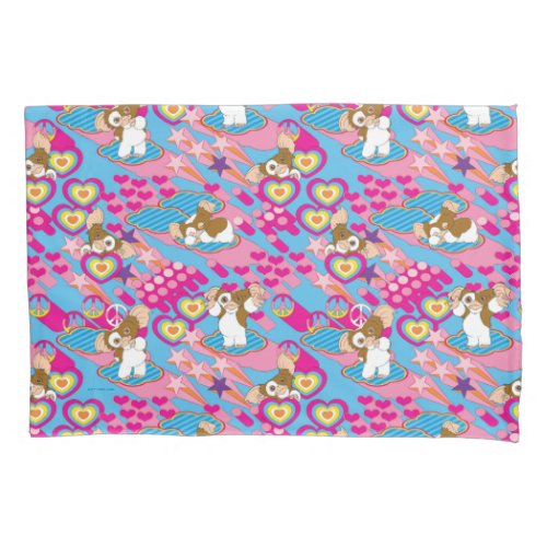 Gizmo  Pink Peace  Love Pattern Pillow Case