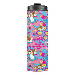 Gizmo Pink Peace & Love Pattern Thermal Tumbler