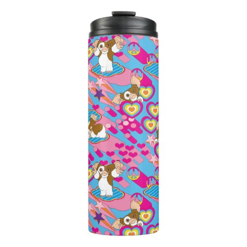 Gizmo  Pink Peace  Love Pattern Thermal Tumbler