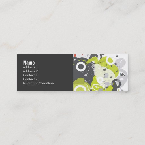 Customizable Gizmo Profile Card Business Card Template