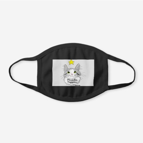 GIZMO Ragdoll Cat Miracles Cute Black Cotton Face Mask