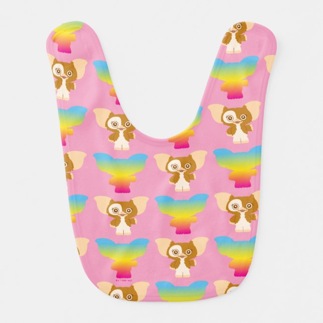 Gizmo | Rainbow Pattern Baby Bib (Front)