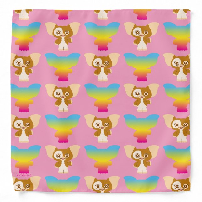 Gizmo | Rainbow Pattern Bandana (Front)