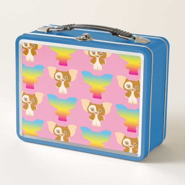 Gizmo | Rainbow Pattern Metal Lunch Box (Front)