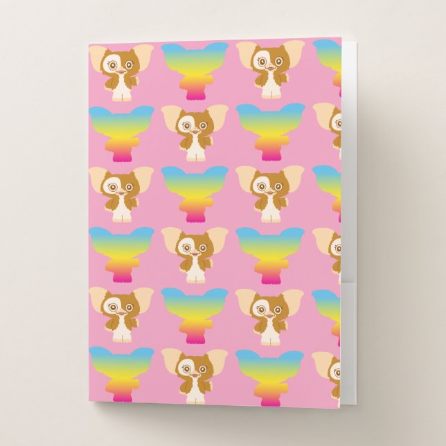 Gizmo | Rainbow Pattern Pocket Folder (Front)