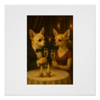 Gizmo’s Romantic Dinner – Champagne & Love Poster
