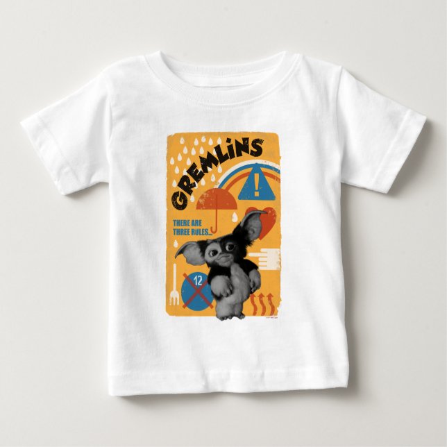 Gizmo | There Are Three Rules Baby T-Shirt (Front)