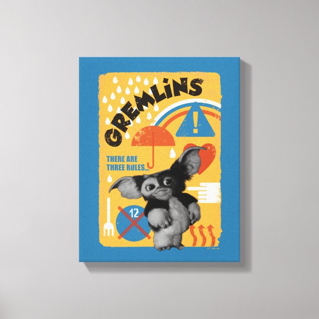 Gizmo | There Are Three Rules Canvas Print (Front)