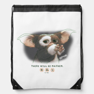 Gizmo There Will Be Mayhem Drawstring Bag