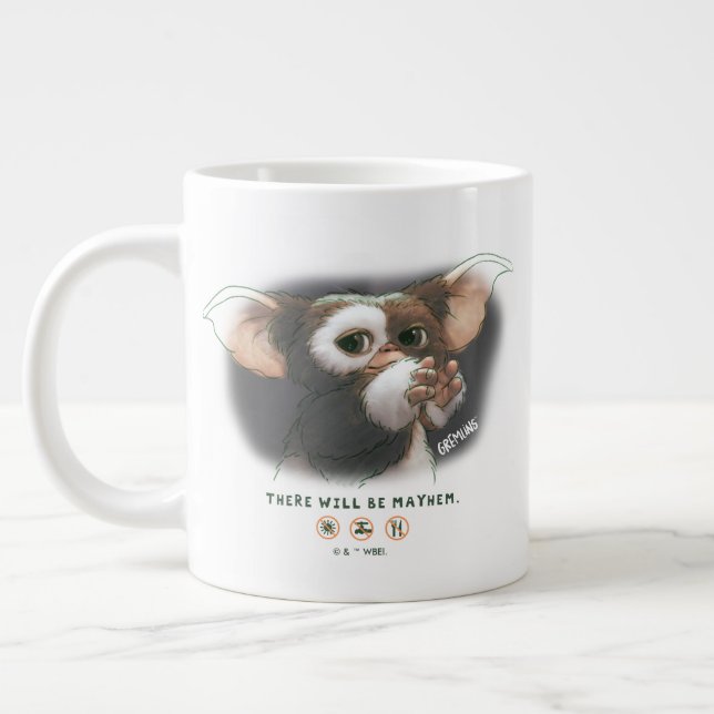 Gizmo There Will Be Mayhem Giant Coffee Mug (Left)