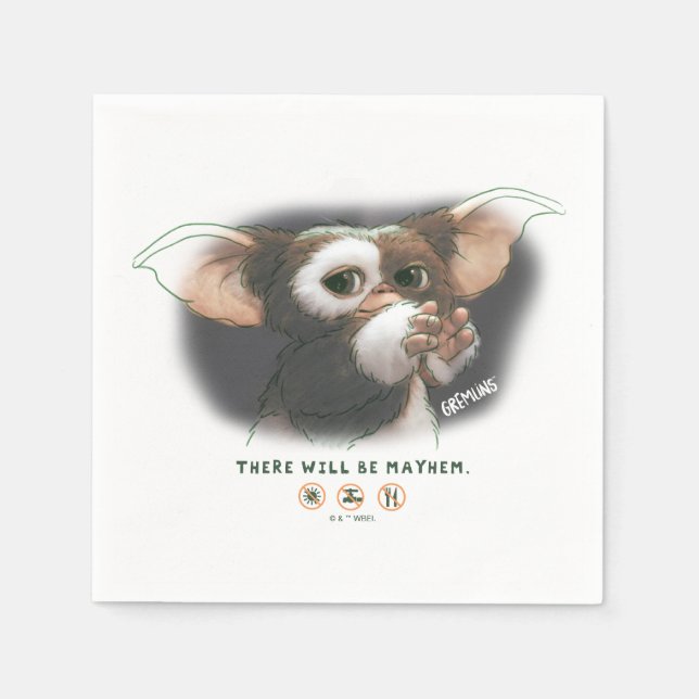 Gizmo There Will Be Mayhem Napkins (Front)
