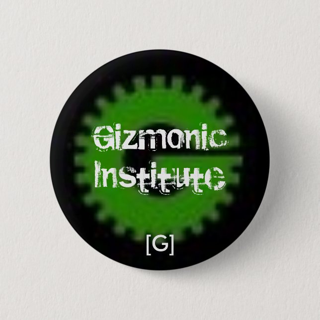 Gizmonic Institute Pinback Button (Front)
