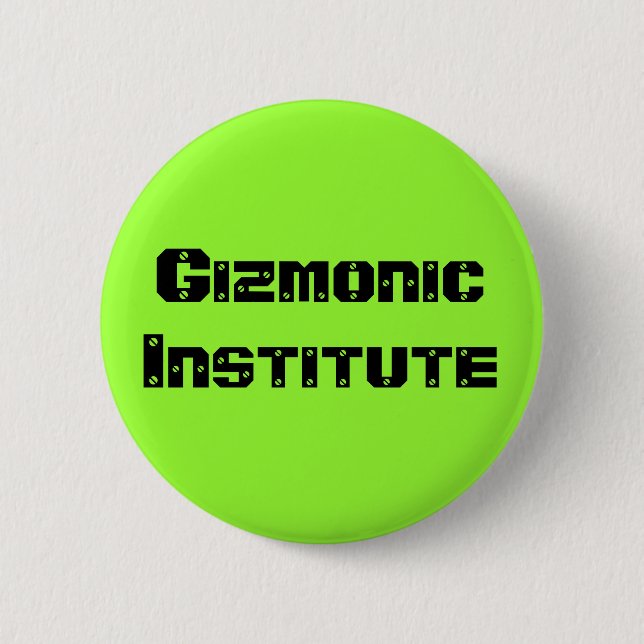 Gizmonic Institute Pinback Button (Front)