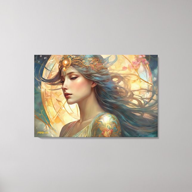 GK_24004, Art Nouveau Style Canvas Print (Front)