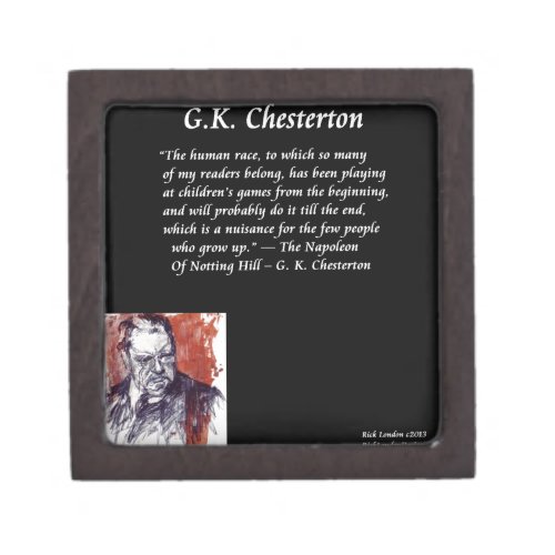 GK Chesterton  Opening Book Line Gift Box