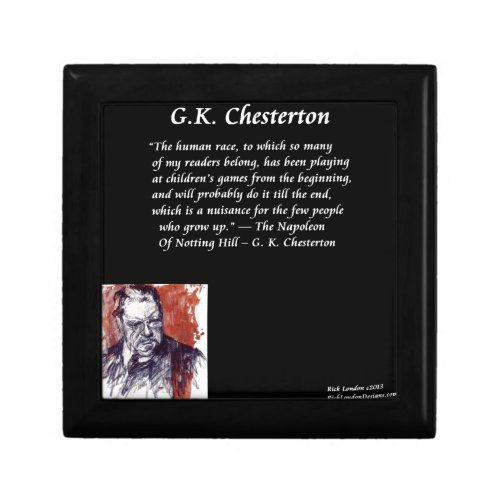 GK Chesterton  Opening Book Line Gift Box