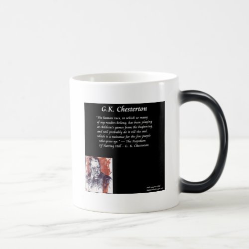 GK Chesterton  Opening Book Line Magic Mug