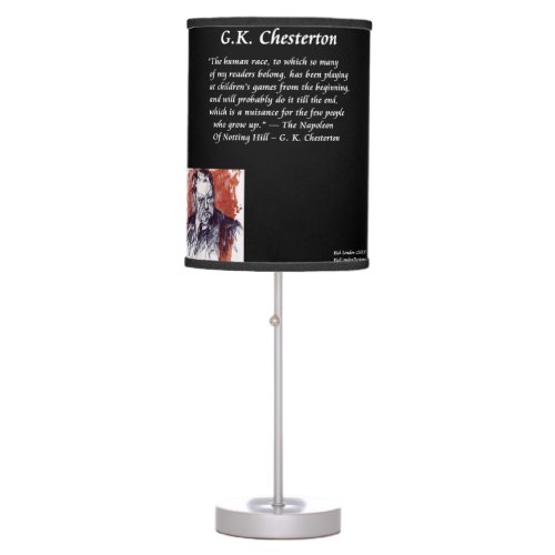 GK Chesterton Table Lamp