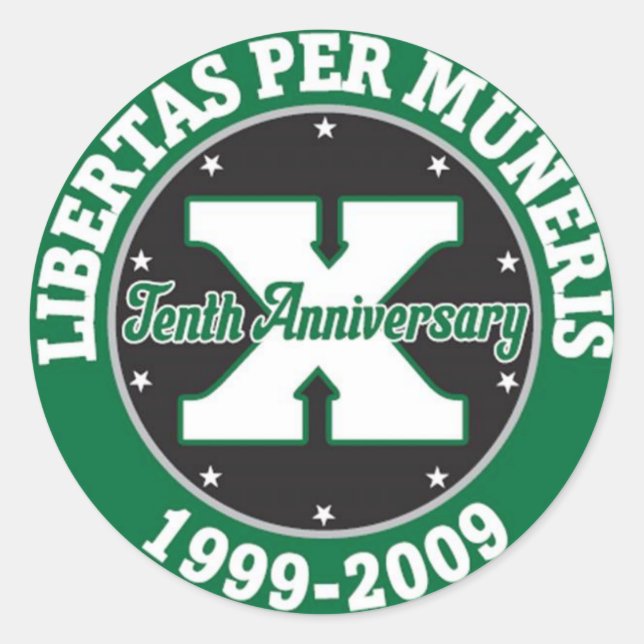 GKMMC Ten Year Anniversary sticker (Front)