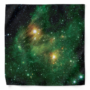 GL490 Green Gas Cloud Nebula - NASA Space Photo Bandana