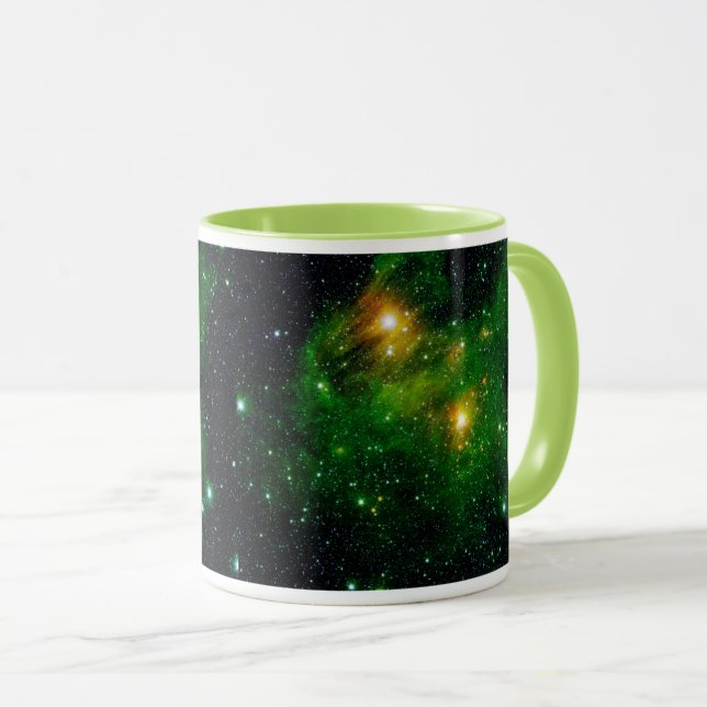 GL490 Green Gas Cloud Nebula - NASA Space Photo Mug (Front Right)