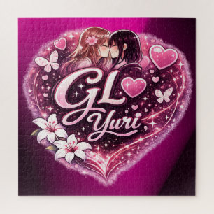 GL Yuri   Girls’ Love Anime Aesthetic Design Jigsaw Puzzle
