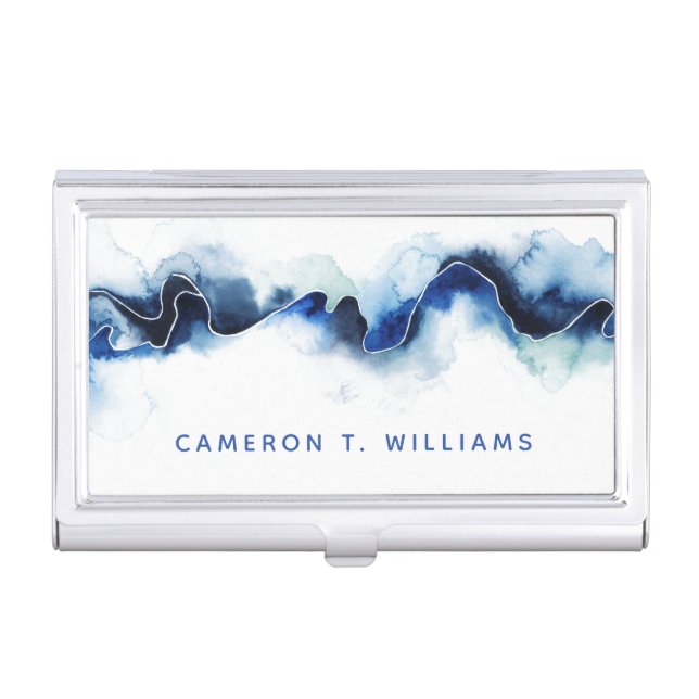 Glacial Break Business Card Case (Front)